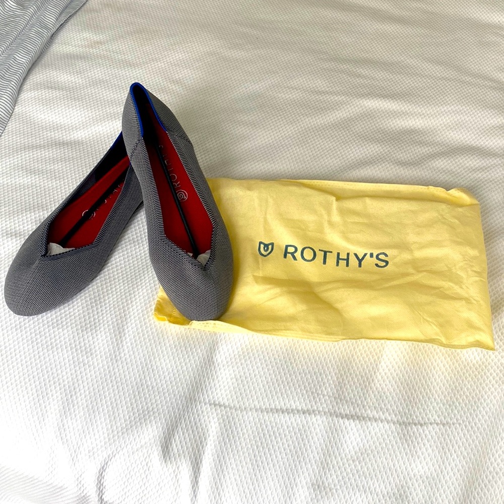 Brand New! Rothy’s “The Flat” in gray pebble